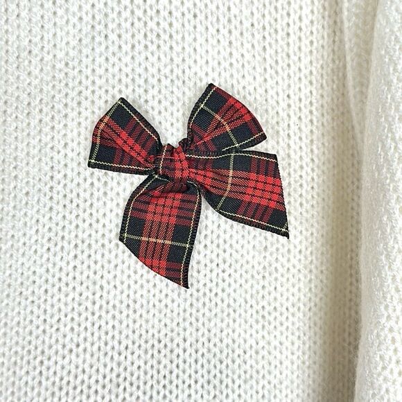 Vintage Girls Scottish Terrier Cardigan Sweater by Le Jardin Magique White sz 6 - Picture 4 of 12